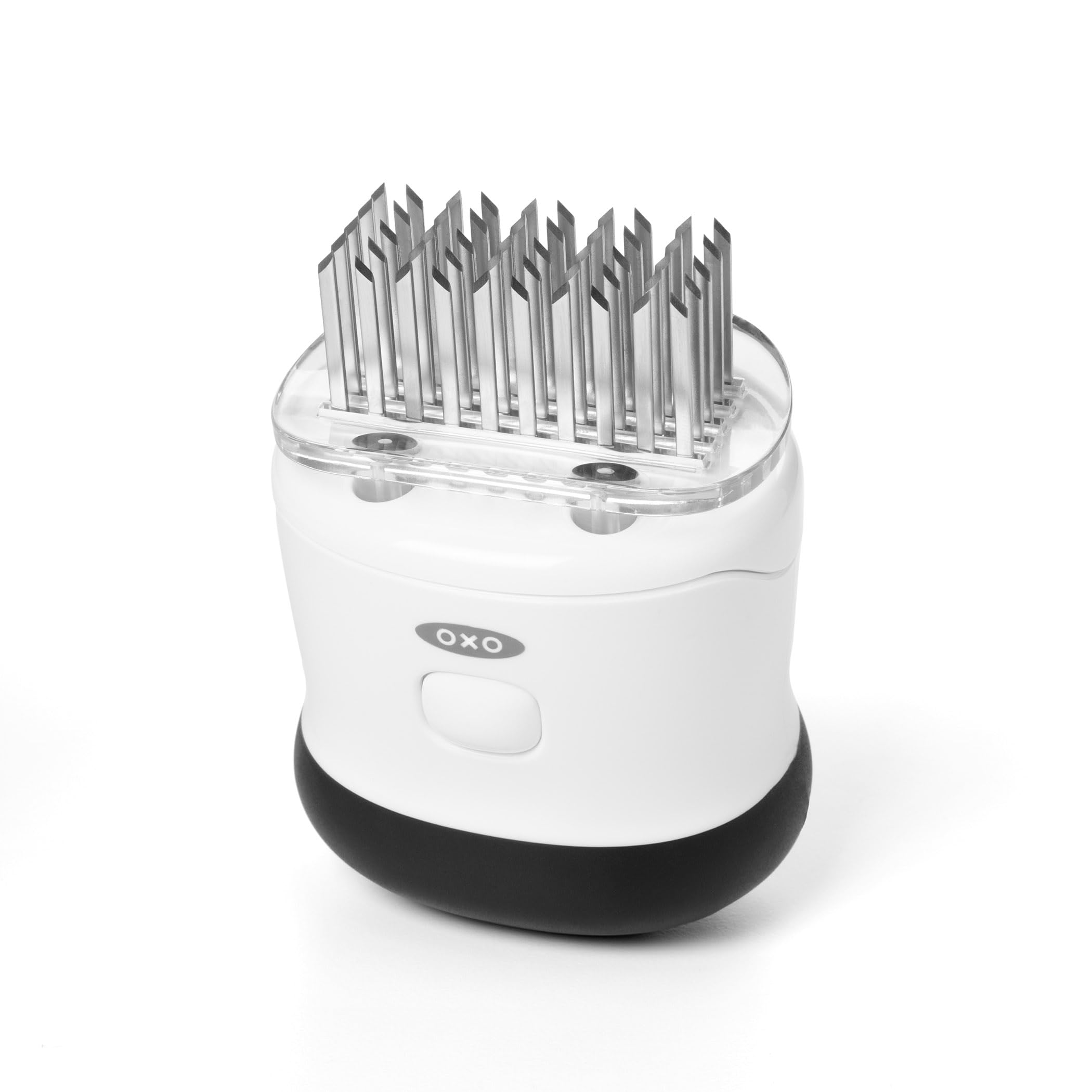 OXO Good Grips Ablandador de Carne, Acero Inoxidable, Blanco y Negro, 1 cm