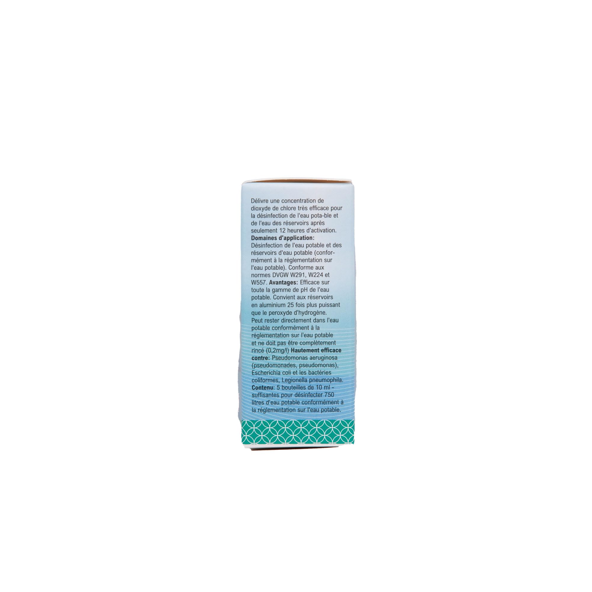 Titre : ANCEVIA® CDL Shots - Solution de Dioxyde de Chlore 0,3% - 5x10ml - Breveté - Fabriqué en Allemagne - À Faire Soi-même - Haute Pureté - pH Neutre - Longue Conservation
