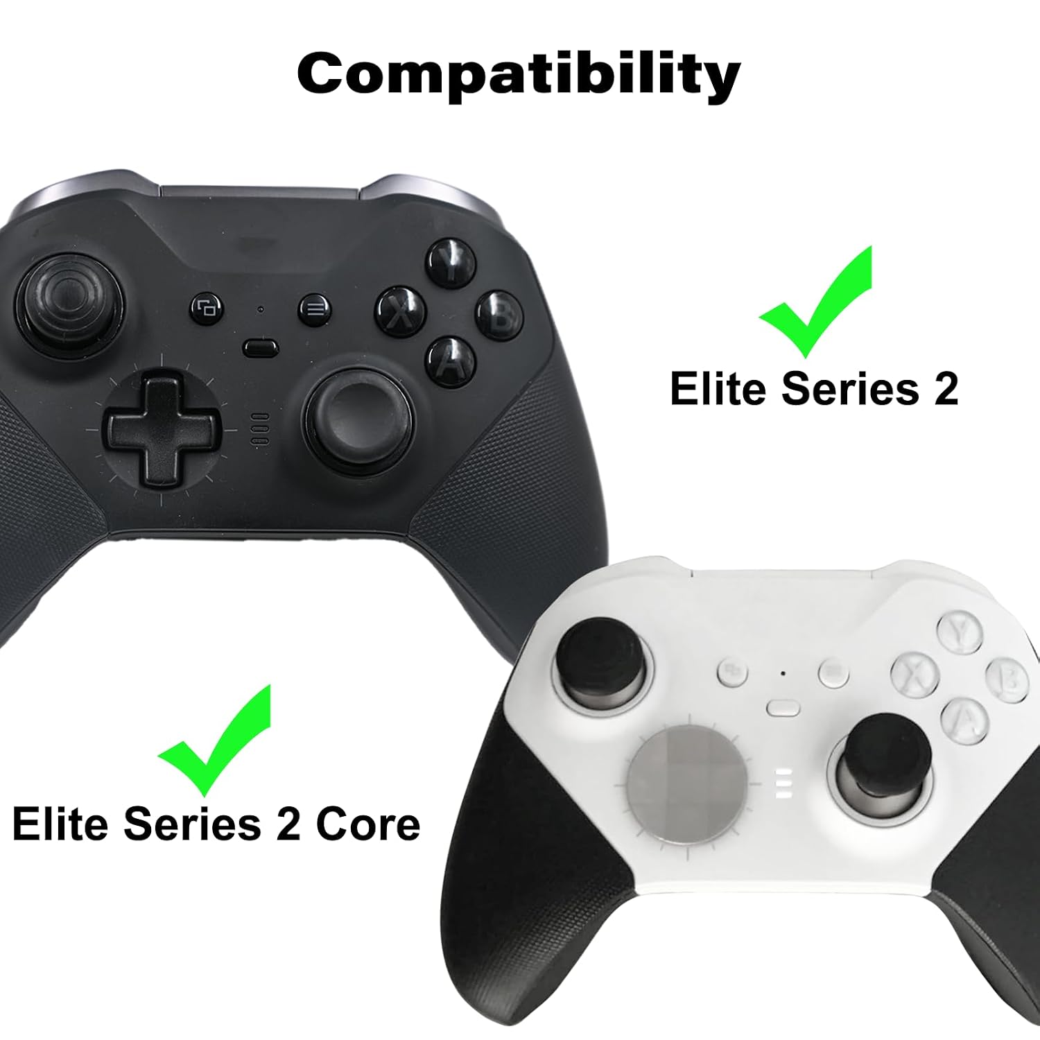 LiXiongBao 2 in 1 Metal D-Pads Set for Xbox Elite Series 2 Controller, Standard D-pad and Faceted D-Pad Replacement for Xbox Elite Series 2 Controller, Elite Series 2 Core [video game] image 2