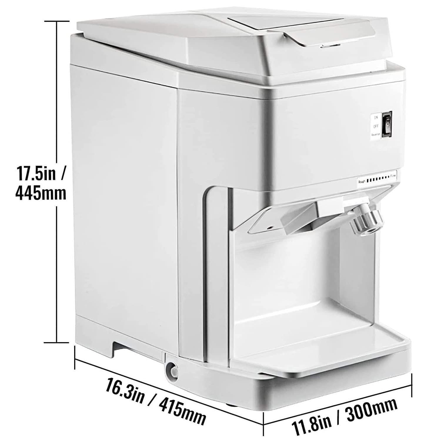 Przenośna kruszarka do lodu i kruszarka do lodu, 250 W, 265 funtów/h, pojemność 2,3 l, idealna do użytku domowego i komercyjnego