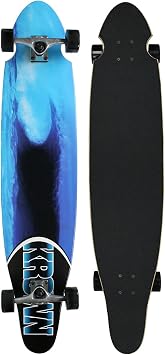 KROWN Longboards Blue Wave Complete Longboard KICKTAIL