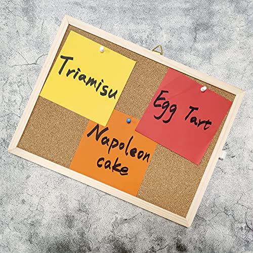 14.6 Inches X 11 Inches Frame Cork Board For Bulletin Board, Home Decor, Office, School, Message Board And Include Installation Kit, Push Pins. #TOP3