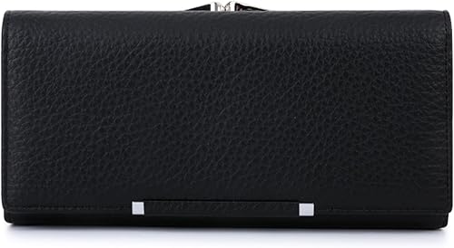 LEEXTON Cartera multifuncional para mujer en formato largo, cartera grande para 