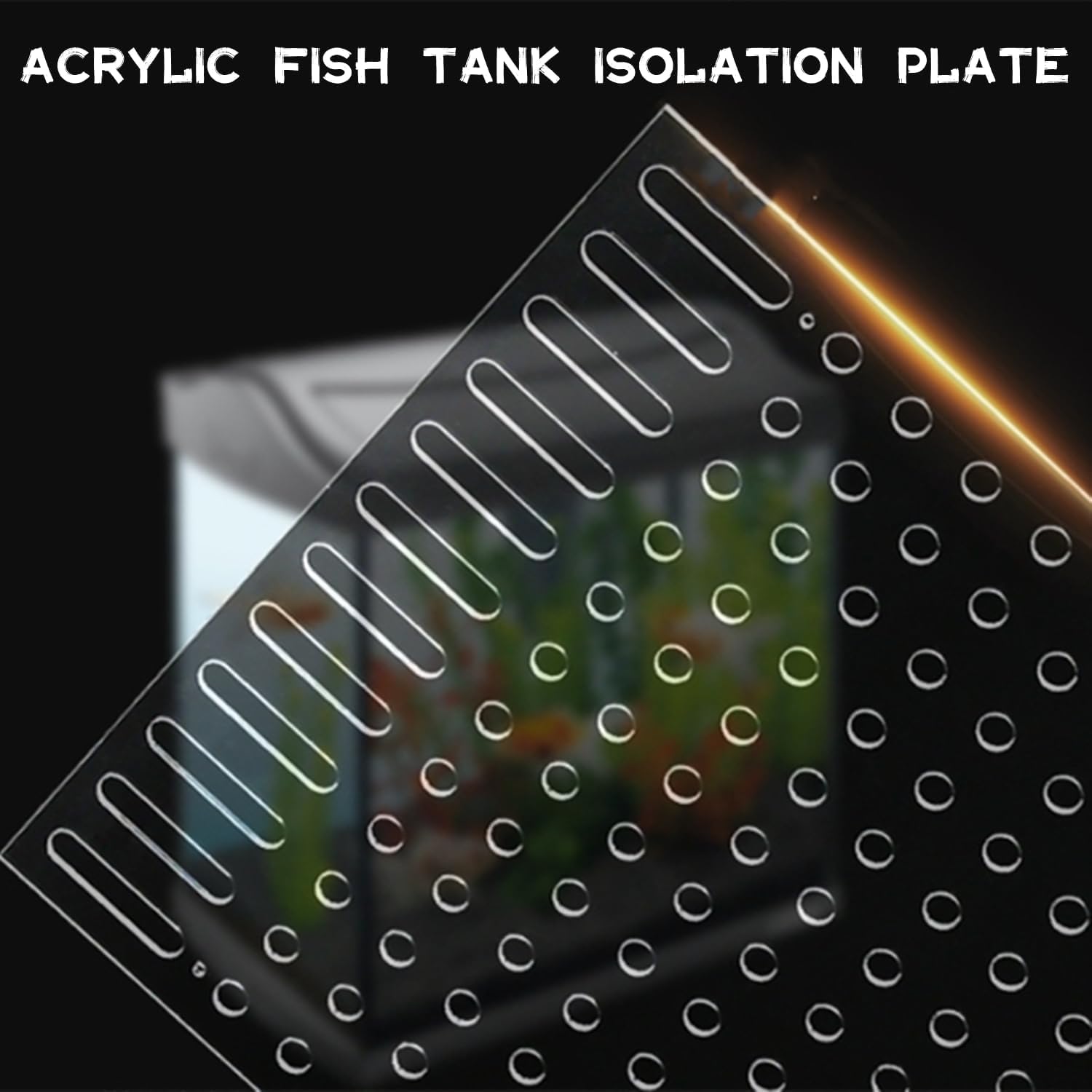 Séparateur D'aquarium Modulable | Plaque Transparente Pliable | Pour Diviser L'aquarium Et Isoler Les Poissons