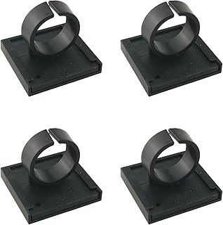 ZCZQC 4PCS Small Wireless Microphone Clip with Adhesive Backing Fixed Small Microphone Clip Adhesive Backing Square Clip Microphone Stand Hooks Desktop Logo Microphone Hook Black