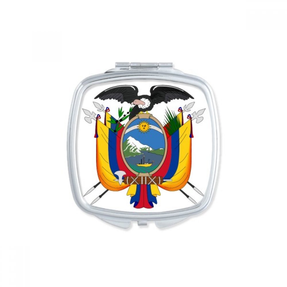 Miroir compact Dili maquillage portable avec emblème national Timor Oriental petit miroir main
