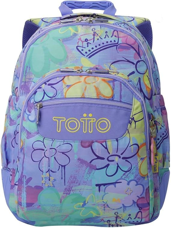Sac à dos ergonomique 3 compartiments TOTTO Rayol avec dos respirant et bretelles confort
