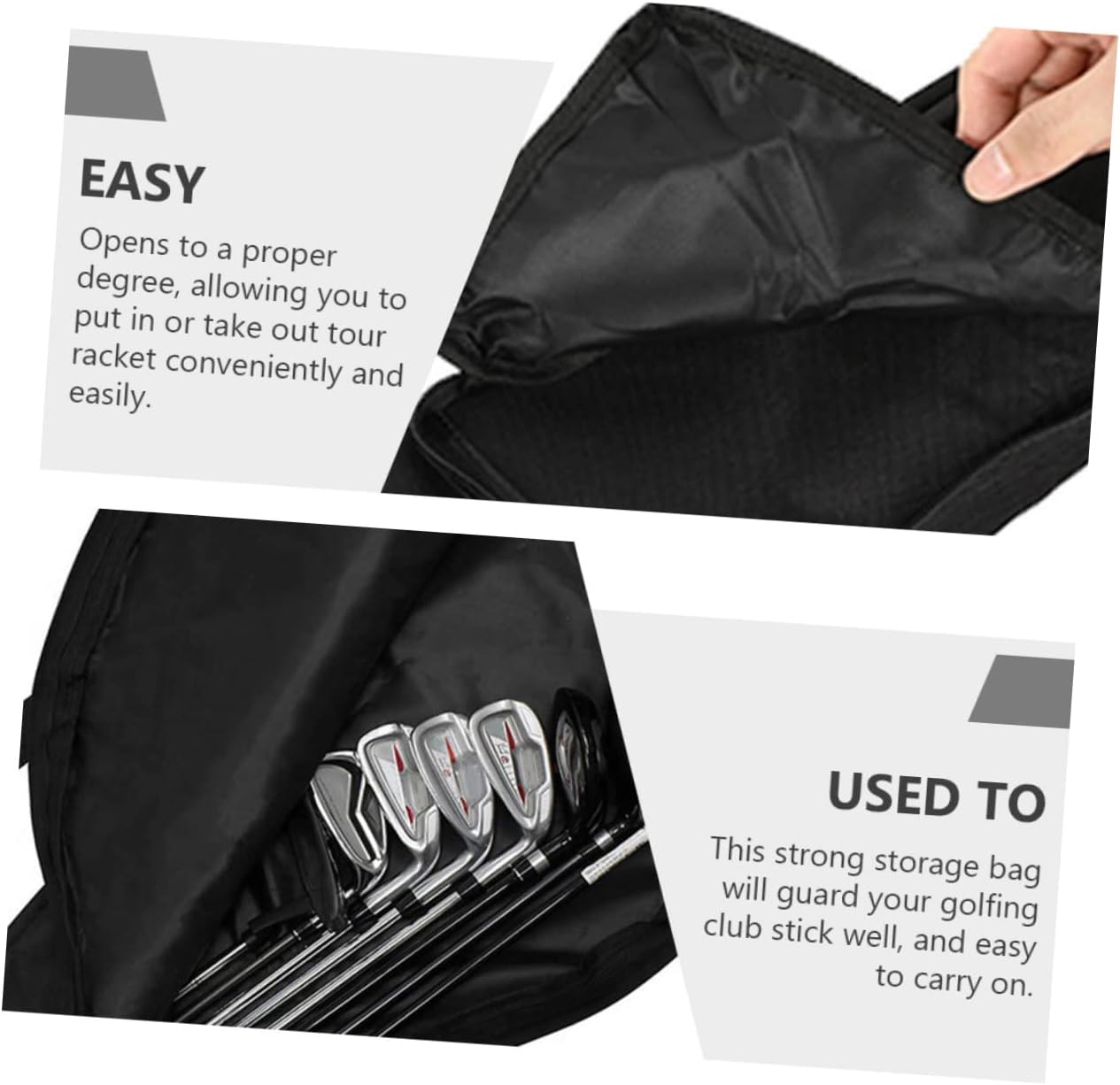Golf Bags for Men Club Holder Reusable Golfing Pouch Golf Club Carrier Wear-Resistant Outdoor Golfing Bag