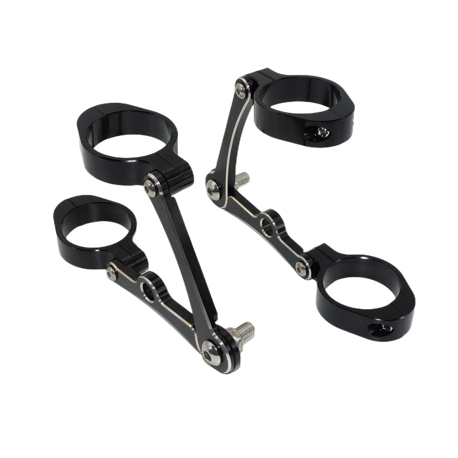 Headlight Bracket Motorcycle 39mm-41mm Headlight Bracket Mount Clamp Fork Tube Light Holder Fit for Harley Sportster XL883(Black2)