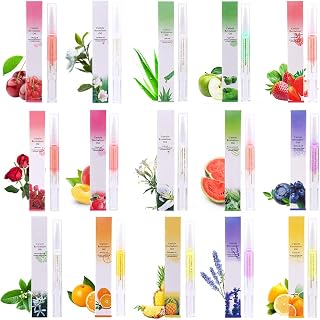 MissForever 15PCS Cuticle Oil Pens - Lavender Vitamin E Nail Strengthener & Repair Kit for Hangnails, Damaged Nails, Growth & Moisturizing