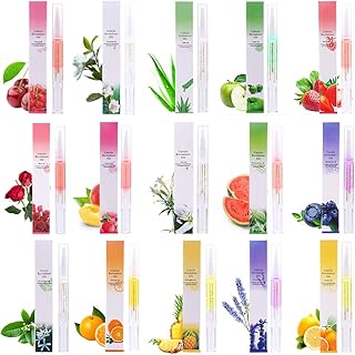 15Pcs Cuticle Oil Pen for Nail Care Products Kit Hangnail Treatment for Damaged Nails Repair Serum Strengthener Cream Moisturizer Growth Nourish Vitamin E Oil for Nail Hardener Lavender Essential Bulk