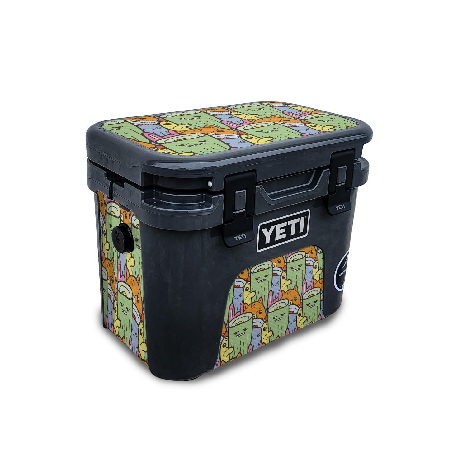 Carbon Fiber Skin Compatible with Yeti Roadie 15 Hard Cooler - The Tall Friend - Premium 3M Vinyl Protective Wrap Decal Cover - Easy to Apply | Crafted in The USA by MightySkins