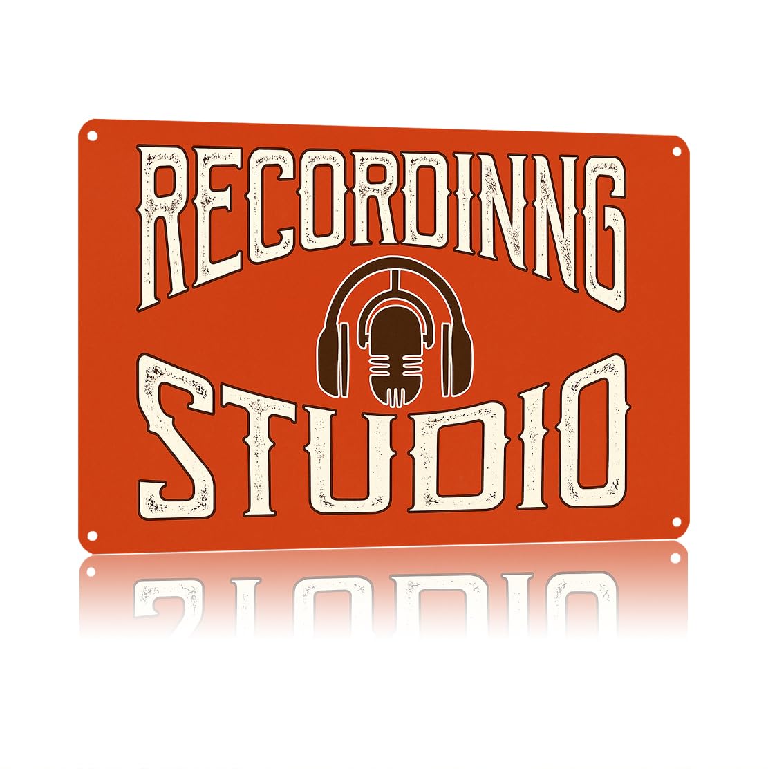 KWQDOZF Funny Metal Signs Posters RECORDING STUDIO Sign Wall Art for Yard Outdoor Lawn Garden Home Decor 8X12inch