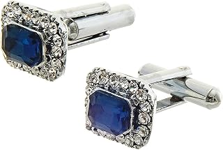 LUCKY JEWELLERY Unique Men Jewelry Stone Silver Plated Sleeve Formal Cuff Wedding Shirt Button, Suit, Blazer Cufflinks Pai... Price In India
