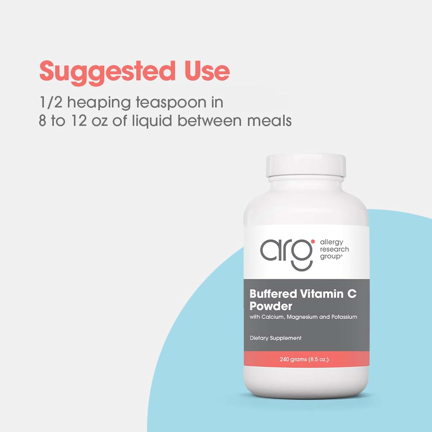 Allergy Research Group - Buffered Vitamin C Powder - Antioxidant, Immune, Calcium/Mag/K - 240 g (8.5 oz) - Image 6