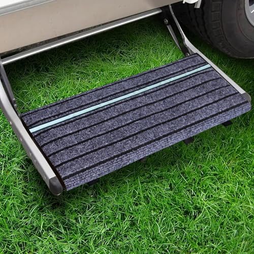 Alfombra para escalón de RV: protector impermeable ajustable para camping y rutas 4