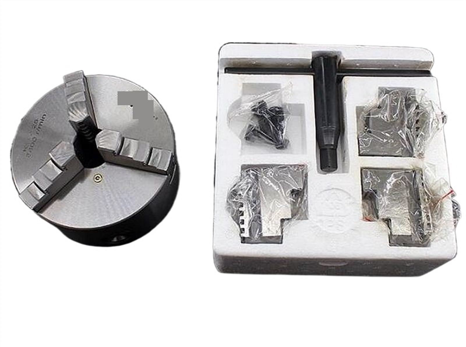 Mandrino for tornio a 3 Griffe 80mm 100mm 125mm 130mm 160mm 200mm Mandrino in Metallo autocentrante Utensile for la Lavorazione dei Metalli CNC(K11-80)