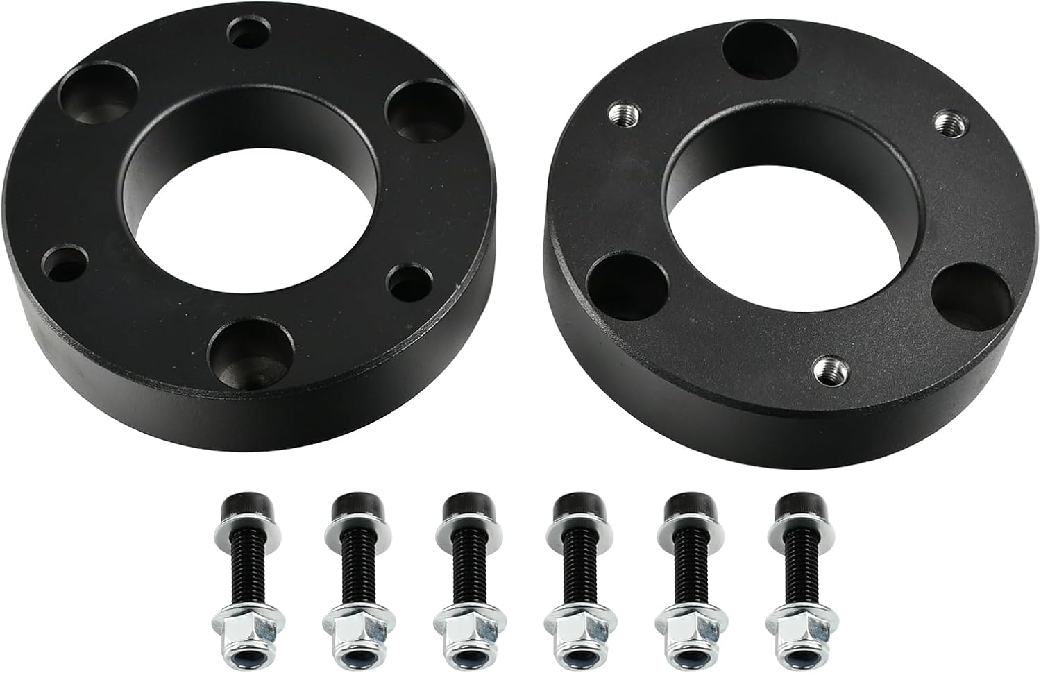 Aluminum 3'' Front Leveling lift kit,3 Inch Front Suspension Lift Spacers Compatible With Chevy Silverado GMC Sierra Yukon Tahoe Suburban 1500 2WD/4WD 2007-2025 Black