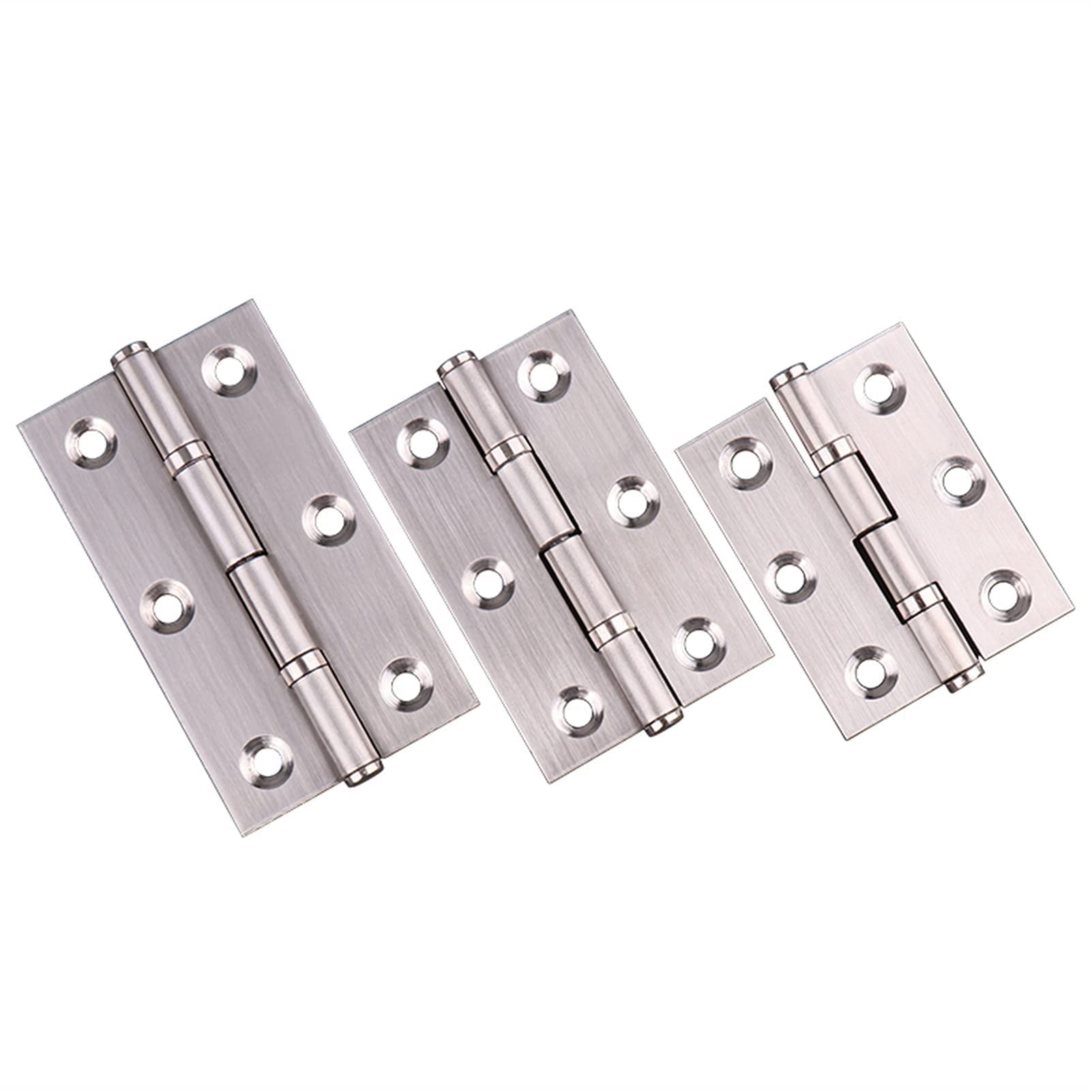 Nvsfzgiyg 2 Inch Hinge, 4Pcs 2-3" Stainless Steel Door,Silent Hydraulic,Cabinet,Equipped With Screws,Furniture Hardware(2 Inch)