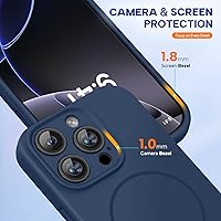 Vista 81 de Miracase Funda diseñada para iPhone 13 Pro Max con protector de pantalla, [forro de microfibra suave antiarañazos], funda protectora de silicona