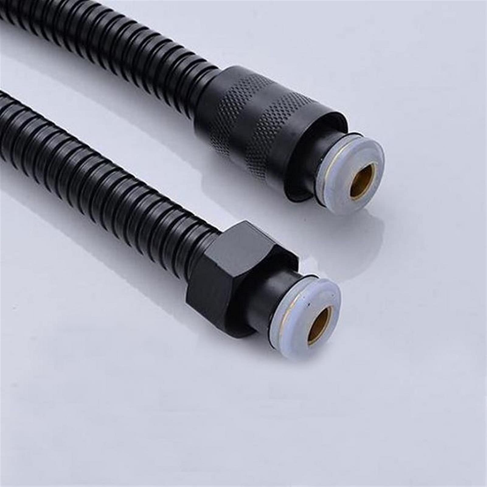 Flessibile doccia, Flessibile doccia di ricambio Nero opaco 1,5 m 2,0 m Flessibile doccia for bagno Flessibile soffione doccia flessibile Prolunga for tubo dell'acqua for bagno Acciaio inossidabile