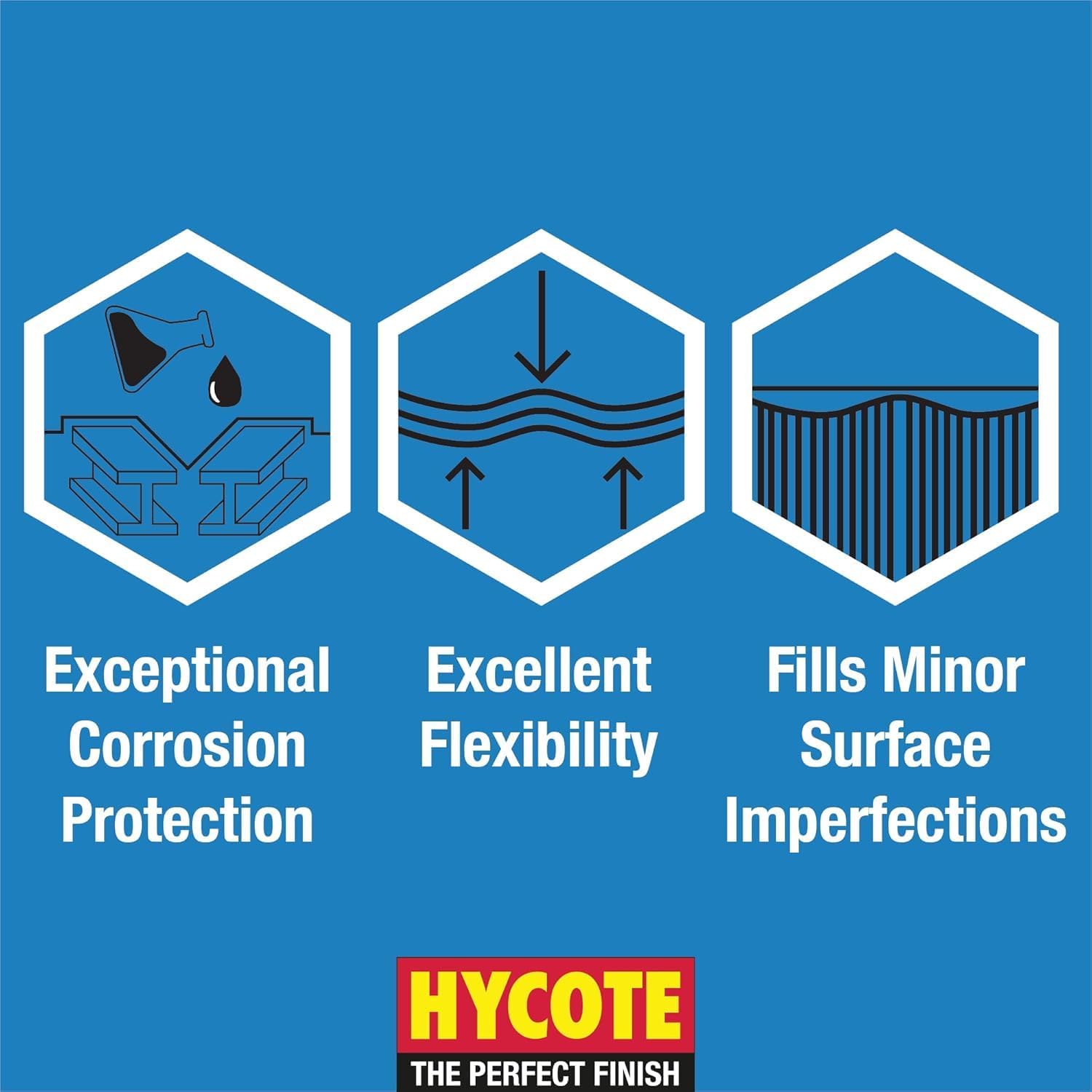 Hycote Noir Brillant 400 ml – Peinture acrylique en aérosol, double couverture, séchage rapide, finition gloss durable - Description