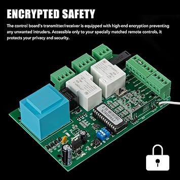 Sliding Gate Opener, Sliding Gate Opener Nc Spring End Switch Motor Plate Circuit Board Control Card Sl600 Py600 Py800 Sl1500(2 REMOTE CONTROL KIT)