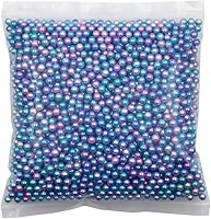 Vista 33 de INSPIRELLE Perlas de imitación de ABS lustroso blanco de 0.63 pulgadas sin perforar para rellenos de jarrón, 140 cuentas de maquillaje de gran