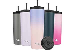 30oz Stainless Steel Water Bottle with Straw and Lid, Ideal for Hydration on the Go
