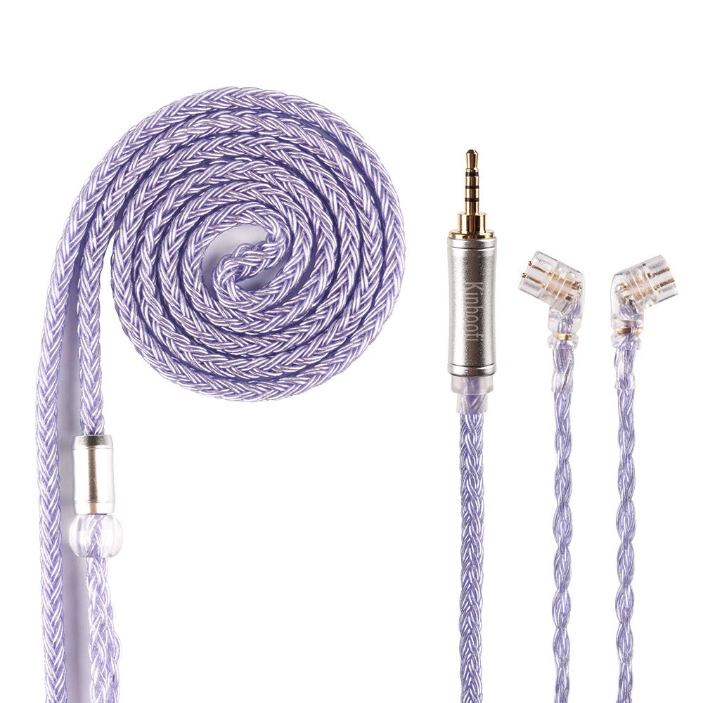 KINBOOFI 16 Core Silver Plated Copper Earphone Cable,Detachable Replacement Earphone Cable HIFI Extension Cord for KZ ZS10 PRO ZSN ZSX AS16 AS12 CCA C12 CA4 CA16 TRN BA5 VX(QDC-2.5mm)-image-25