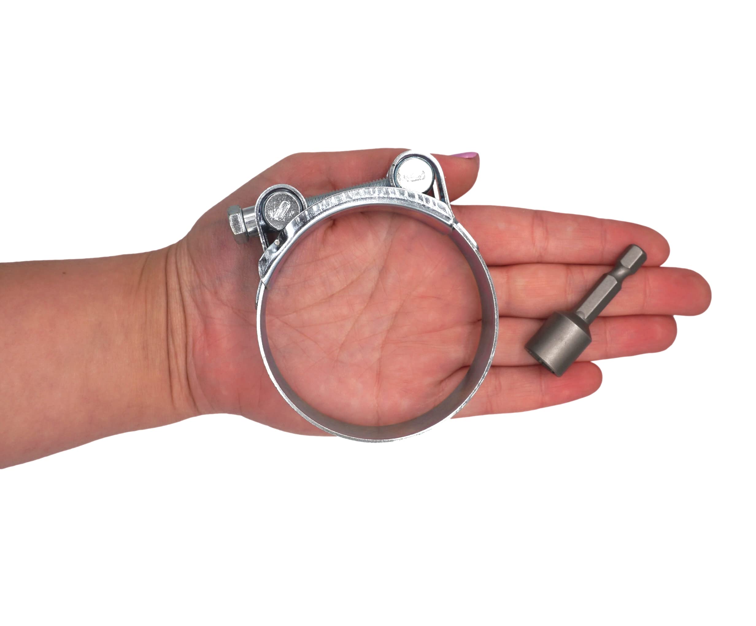 SKIR'CO Schlauchschellen, 10 Stück, Verzinkter Stahl, 23–25 Mm – Für Rohre, Schläuche & Mehr