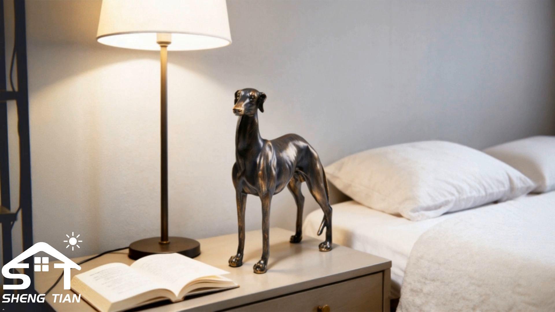 Amazon.com: SHENGTIAN Large Resin Greyhound Statue, Antique Bronze