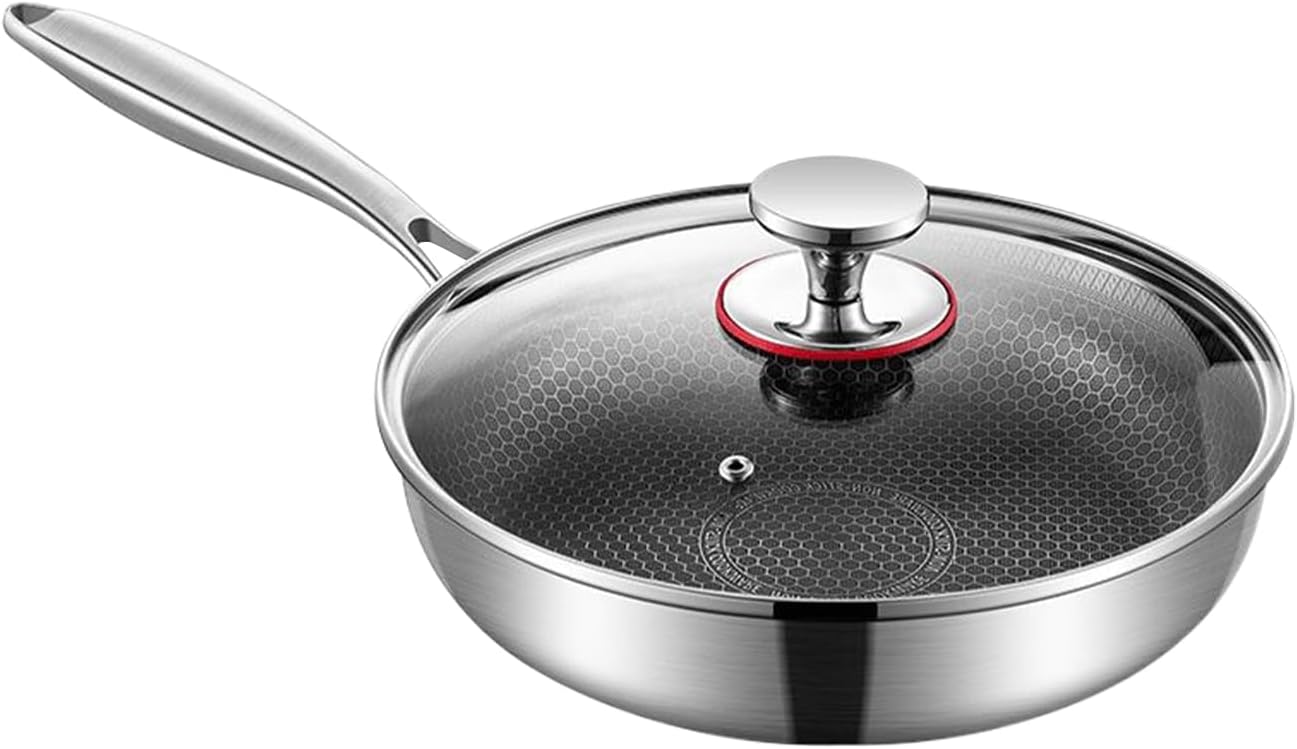 Frying Pans Nonstick Stainless Steel Heat Resistant