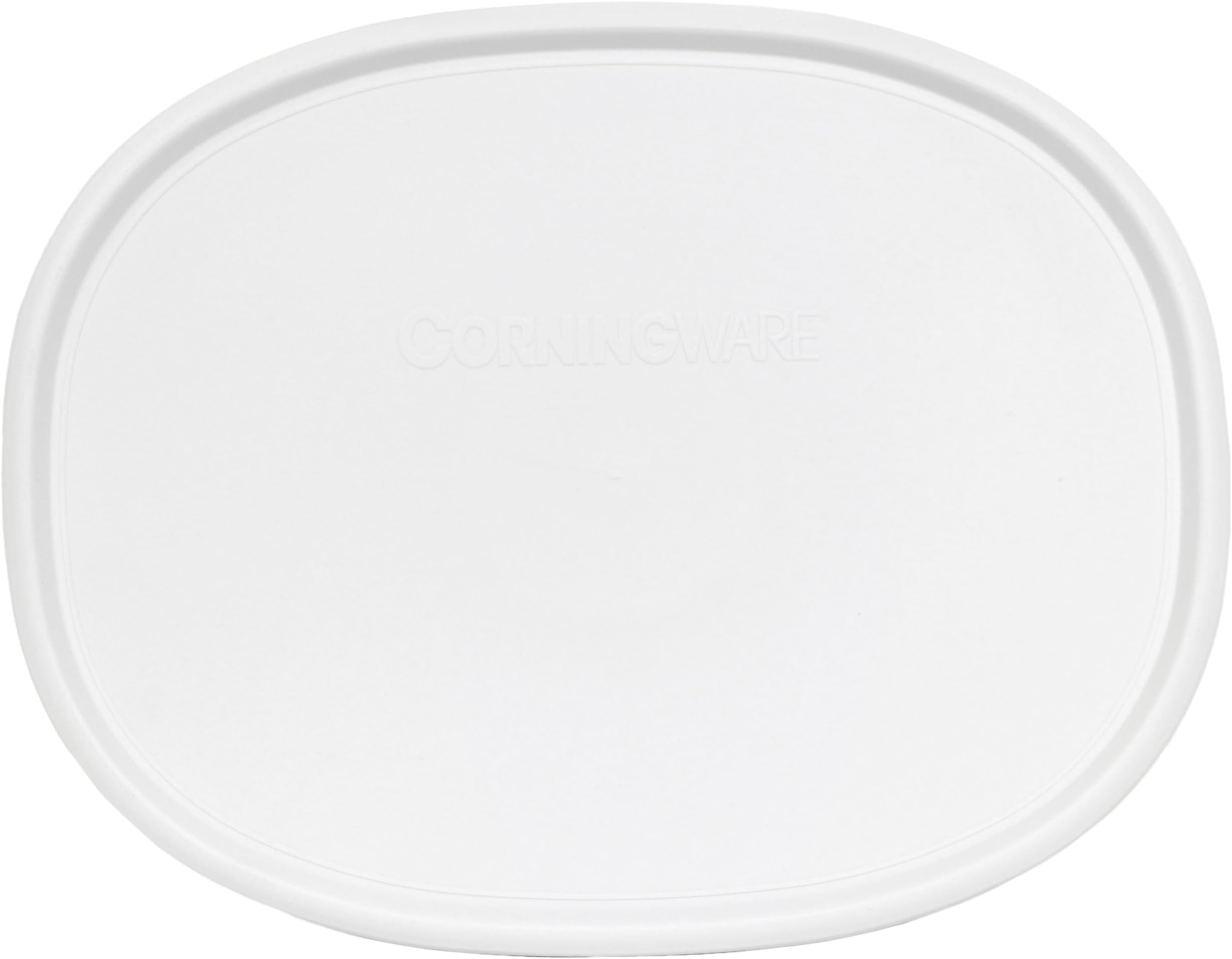 F-2-PC Oval French White Lid (Compatible with the 2.5qt or the 1.5qt) - Made in the USA
