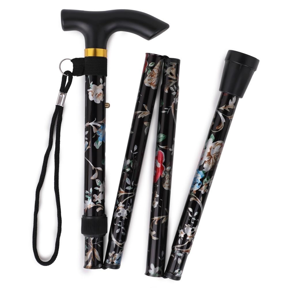 Folding Walking Stick - Lightweight & Portable -13