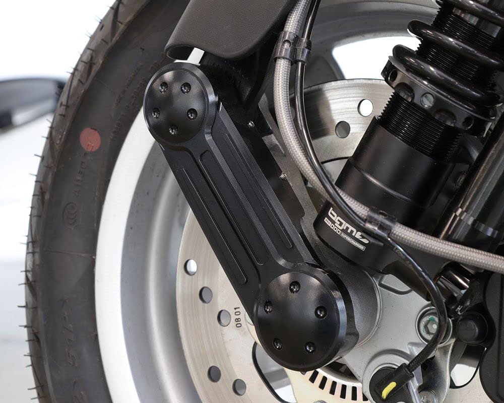 MOTO NOSTRA Schwingenabdeckung gerade CNC schwarz glänzend kompatibel für Vespa GT 125, GT 200, GT 60, GT L, GTS i.e., M31, M45