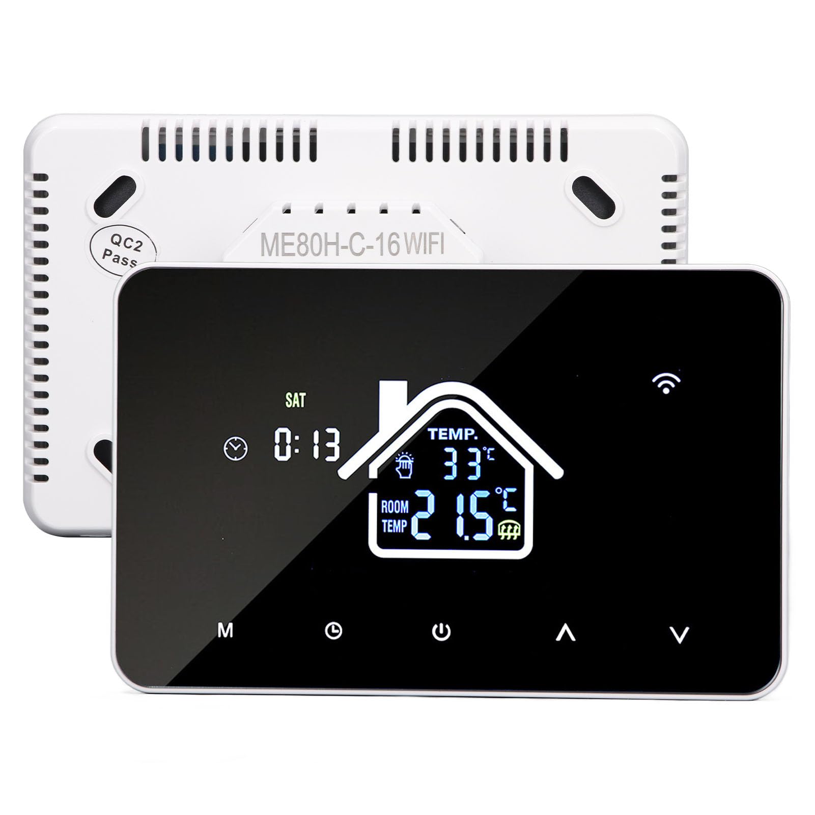 aqxreight Precyzyjne Termostat Ogrzewania Podłogi z 43 -calowym i 7 -dniowym Programem dla Komfortu Domu (WIFI)