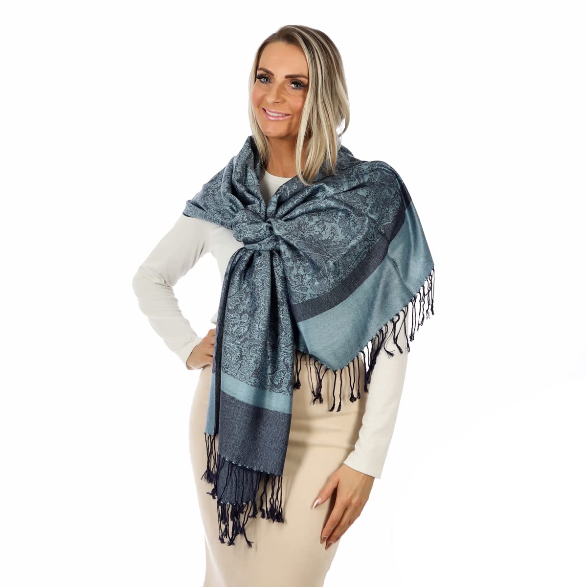 Bufanda pashmina para mujer– bufanda de Cachemira Suave y Ligera– Pashmina para Mujer