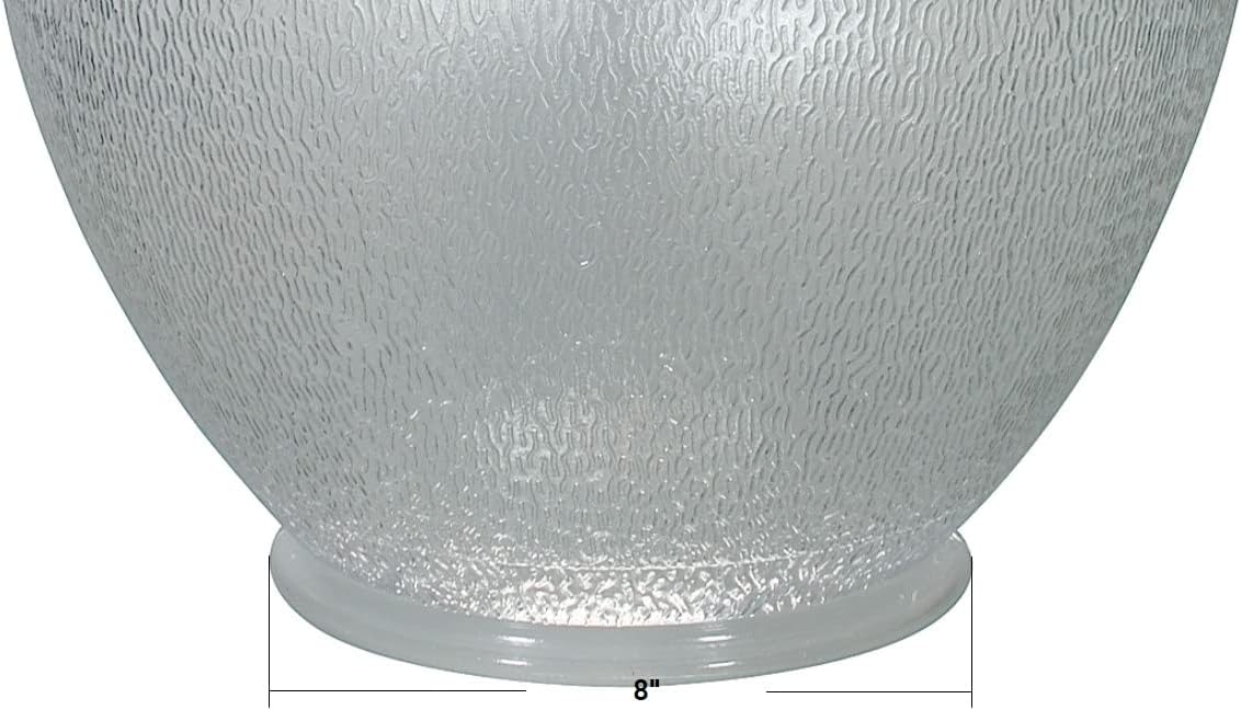 FP FLUOROLITEPLASTICS WE'VE GOT YOU COVERED Street Light Globes | Acorn Globes | Street Lamp Globes | Polycarbonate | FPI-192 | 8" Neck
