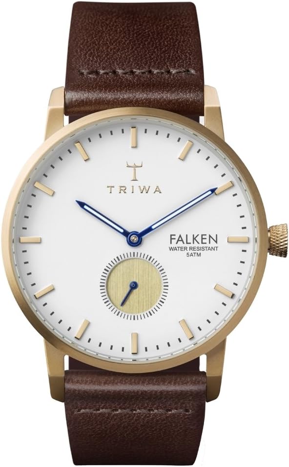 Triwa Snow Falken Watch | کلاسیک قهوه ای تیره