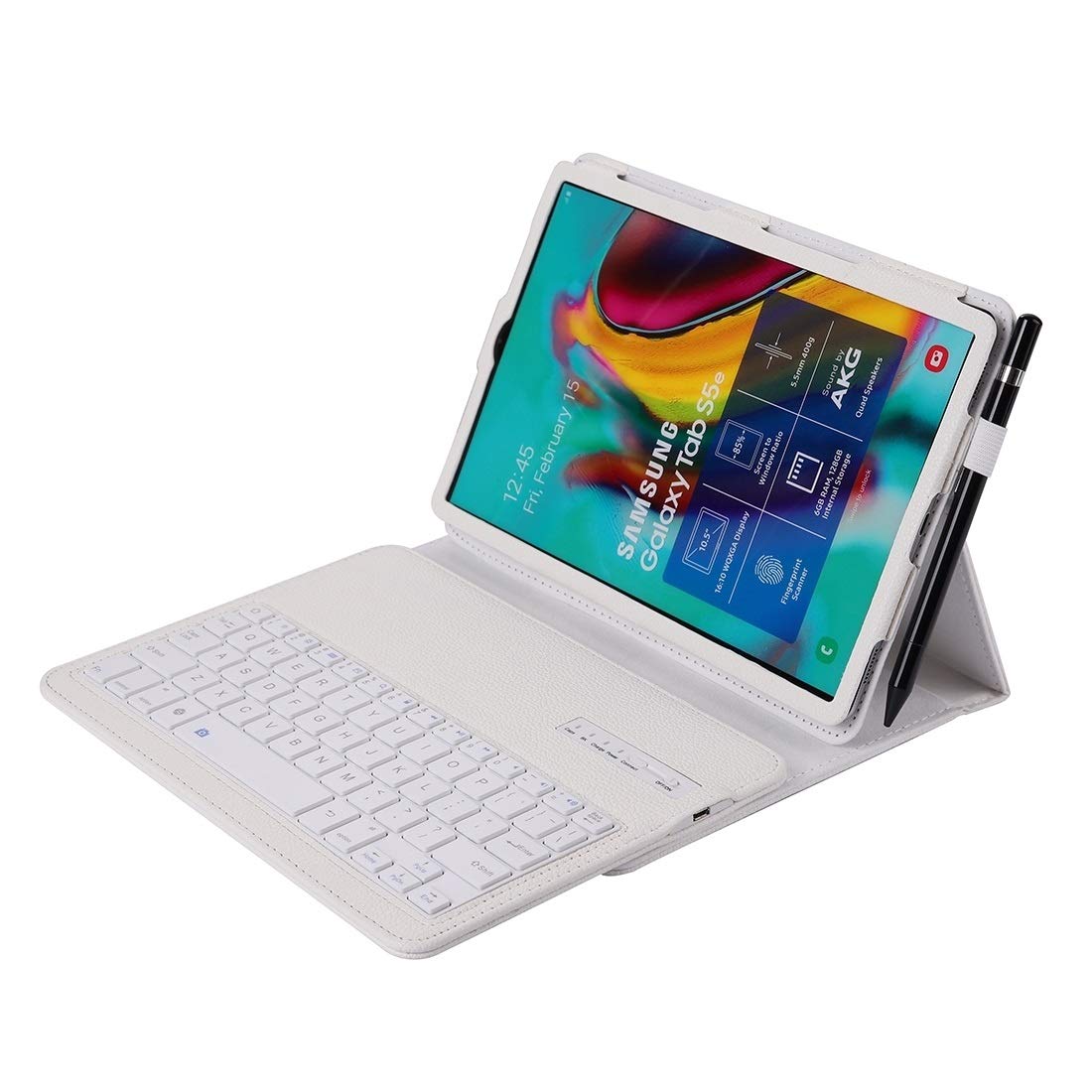Tablet keyboard leather case SA610 For Samsung Galaxy Tab S6 Lite 10.4 P610 / P615 (2020) 2 in 1 Detachable Bluetooth Keyboard + Litchi Texture Protective Case with Stand & Pen Slot，To meet your diffe