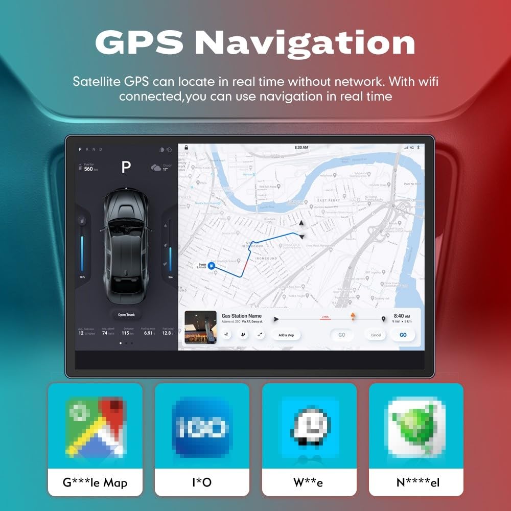 Car CarPlay Android Auto Navigation Stereo GPS Radio Display 13.1