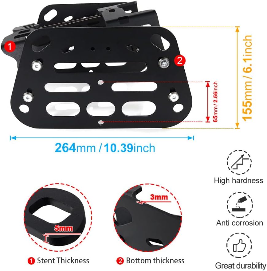 Xitomer Motorcycle Saddlebag Racks Fit for NC 700X 2012-2013, NC 750 X/DCT 2014-2025 Motorcycle Saddlebag Racks Luggage