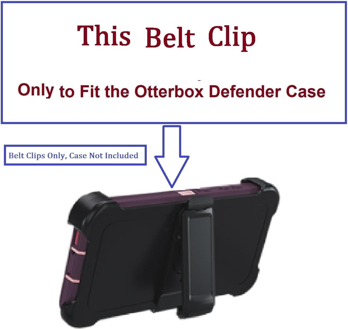 Replacement Belt Clip Holster for OtterBox Defender Series Case Apple iPhone 16pro - 6.3" (2pack) - Image 4