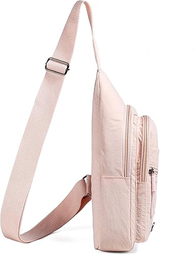 Miniatura 66 de EVANCARY Bolso bandolera pequeño para mujeres y hombres, mochila bandolera para viajes, al aire libre, senderismo Gris profundo