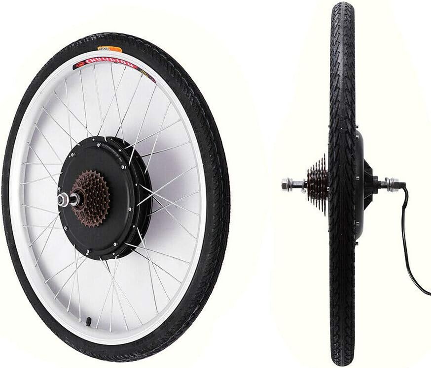 28 Inches Electric Bicycle Motor Conversion Kit, Bicycle Hub Motor Rear Wheel Conversion Kit Tool,Powerful Electric Bicycle Rear Wheel Motor Kit with 4800W Controller & Brake Handle