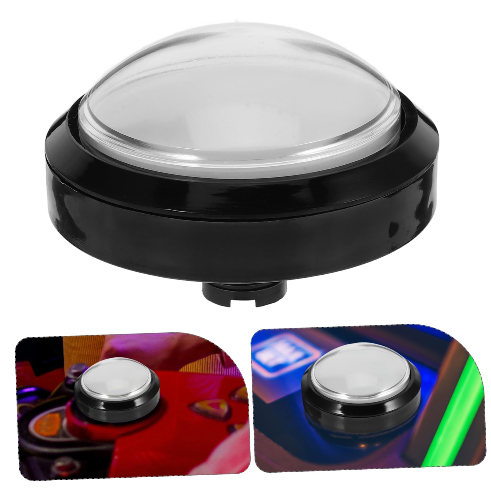 Gogogmee Switch present Watch for Blind Talking Clock Speak Button for Blind People Useful Speak Button with Light Answer Large Button Small Tool 100Mm White