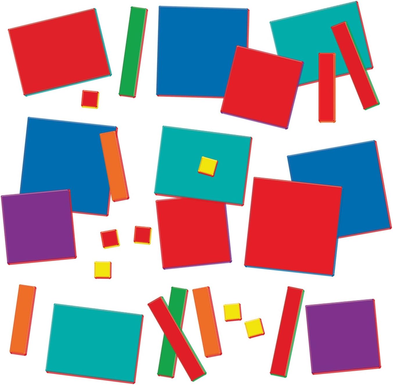 Amazon.com: EAI Education Algebra Tiles: Combination Set - 54 Pieces ...