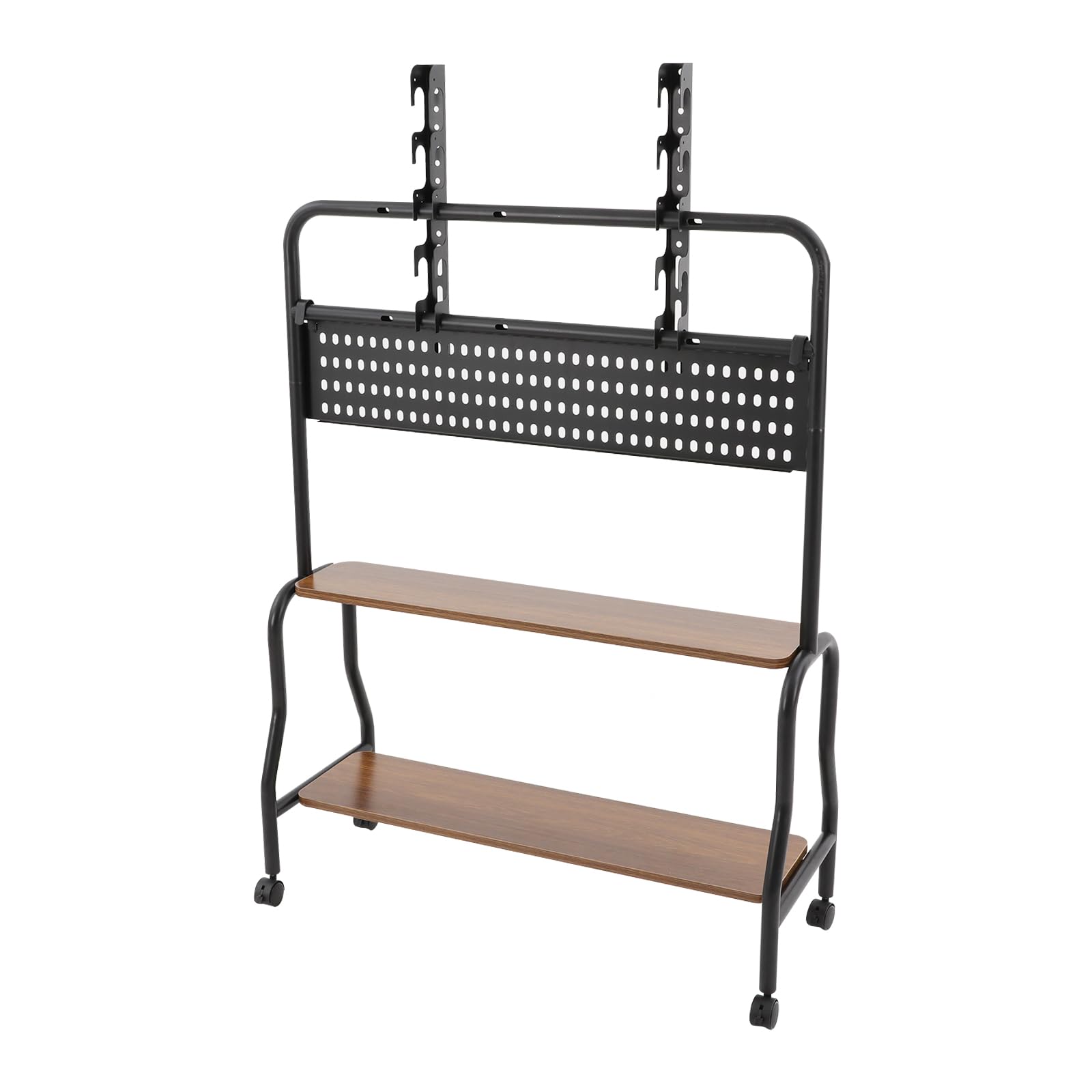 Tv StaNder Stand Rollbar TV StaNder TV con ruedas Standfüße Rollbarer Portable Boden Lockbar Mobiler Rollwagen Verstärkschem DreieckstüTzsystem für Hause Schlafzimmer
