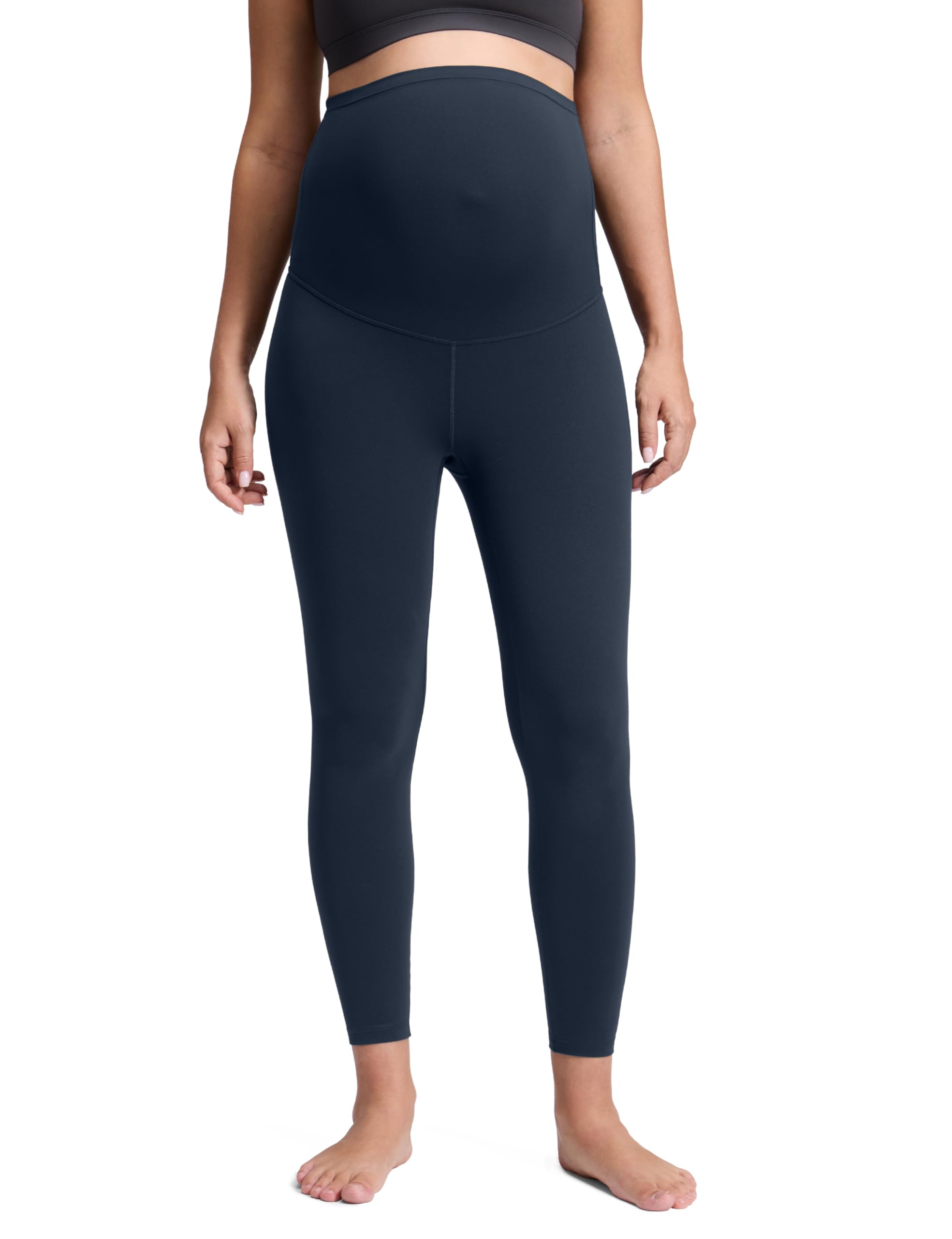 Women's Butterluxe 25" Maternity Leggings - Over Bump Workout Leggings Pregnancy Soft Belly Support Yoga Pants